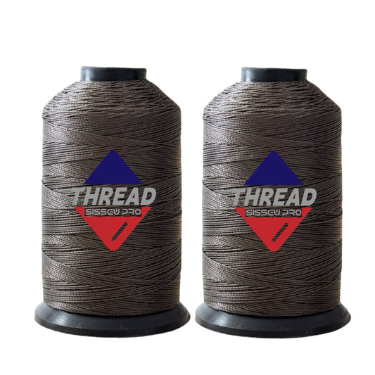 Sissewpro Tex70 Bonded Nylon Thread 69 210D/3, 1oz 375yds(2, Coffee)