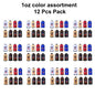 Sissewpro Tex70 Bonded Nylon Thread 69 210D/3, 1oz 375yds Colors Assortment（8x Colorsx12pcs, 96 pcs）
