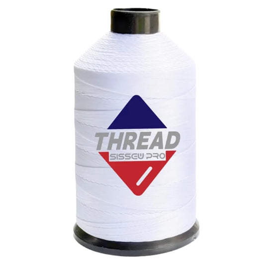 Sissewpro Bonded Nylon Thread 138 Upholstery Thread Heavy Duty for Sewing Machine Strong White Threads for Leather Crafts Furniture Cusion,Boats Car Cover Seats,Canvas,T135, 8oz 1500yds